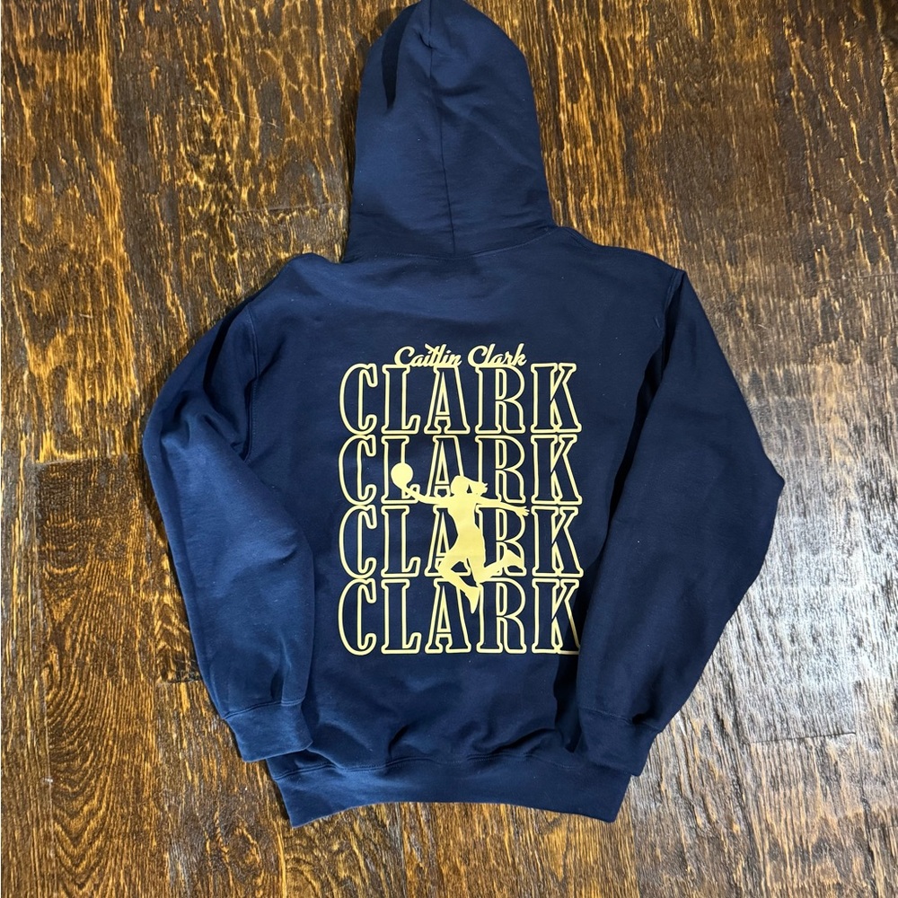 Women’s Caitlin Clark - From the Logo navy blue hoodie - size small - n w/o tags - Picture 2 of 3
